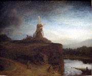 REMBRANDT Harmenszoon van Rijn The Mill, oil painting